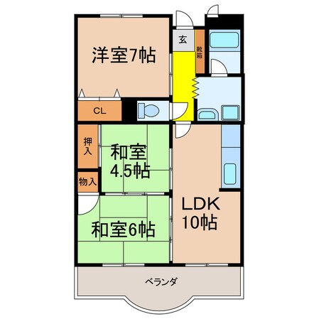 ベルシャイン氷上の物件間取画像